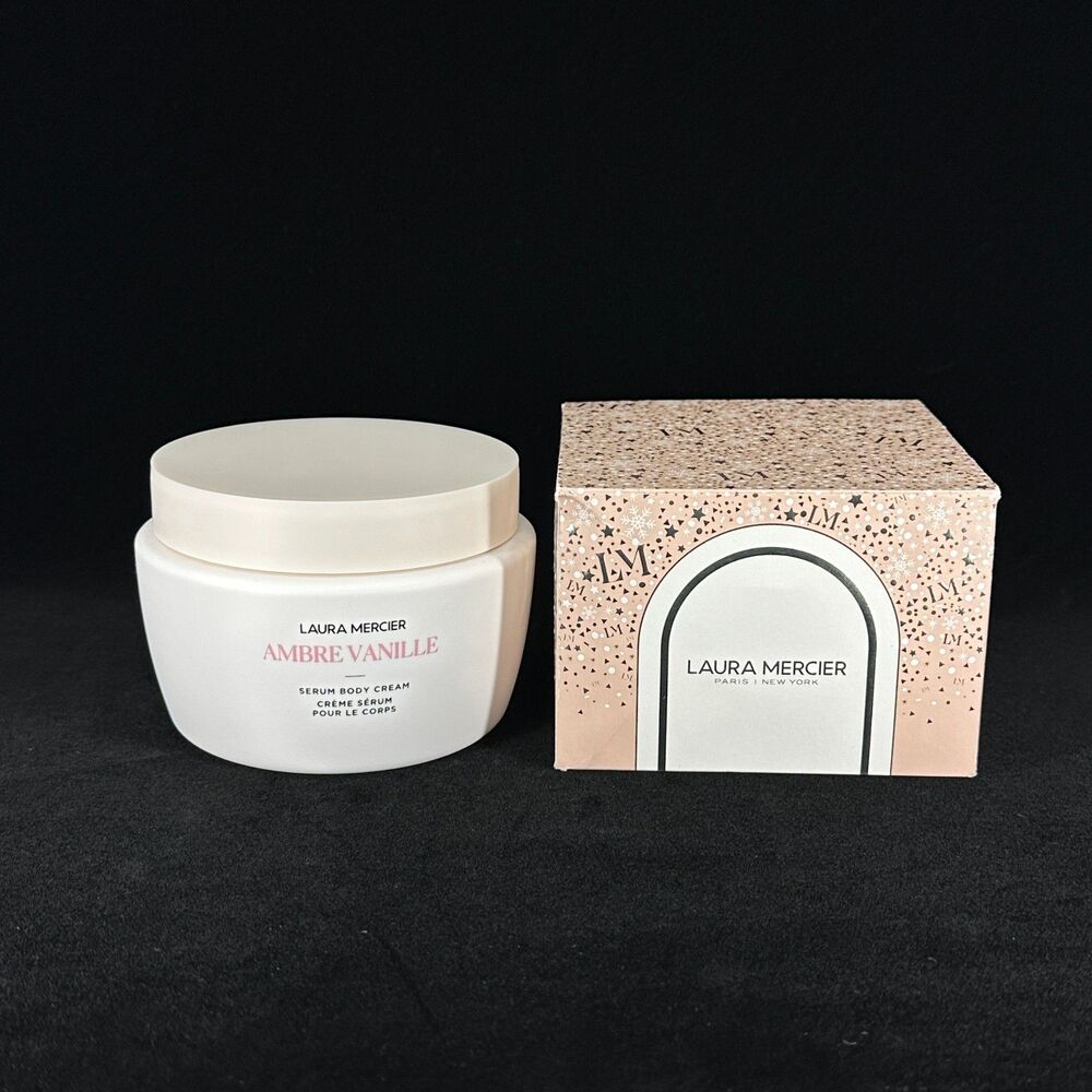 Laura Mercier AMBRE VANILLE AMBER VANILLA Serum Body Cream JUMBO 13.53 oz *NIB